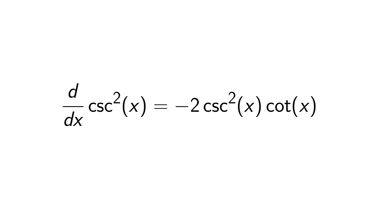 You are currently viewing What is the Derivative of csc^2(x)?